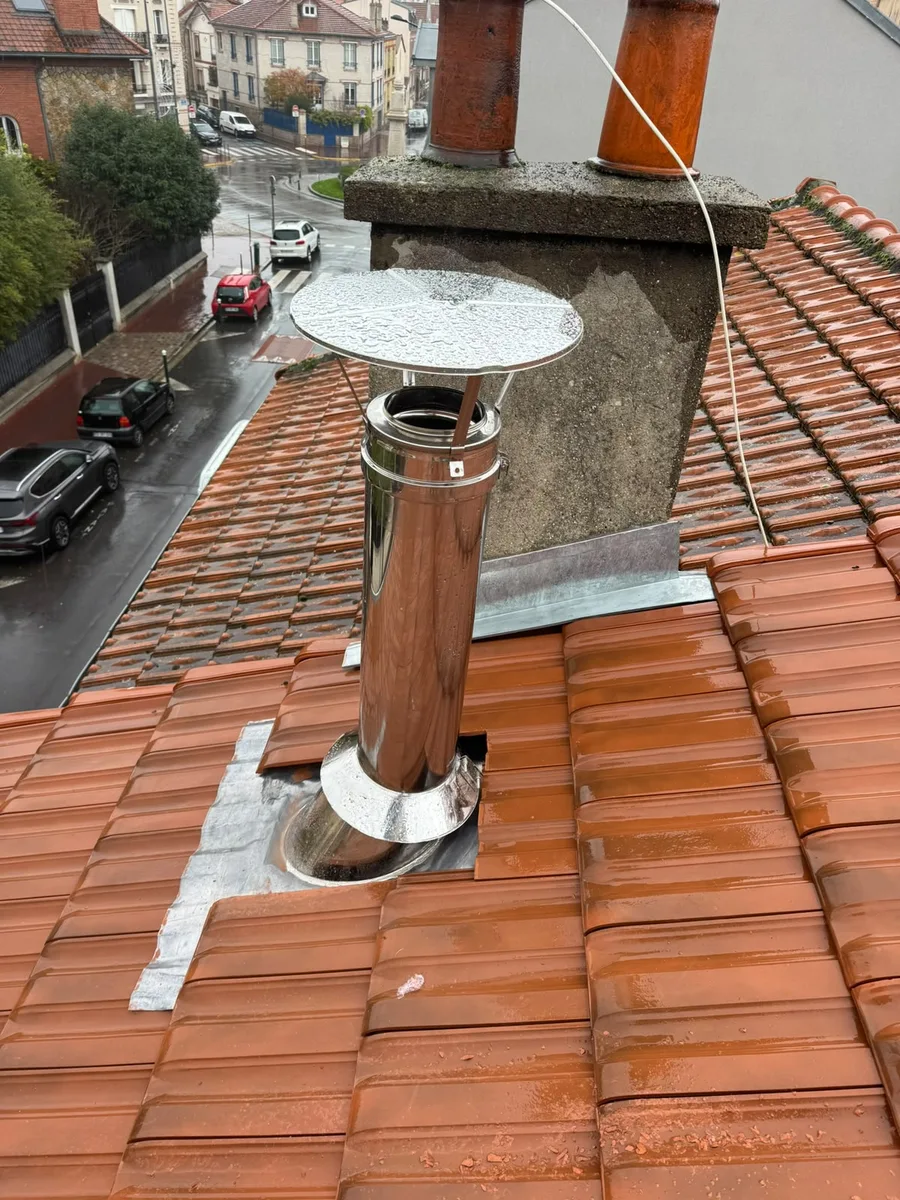 Sortie de conduit en toiture